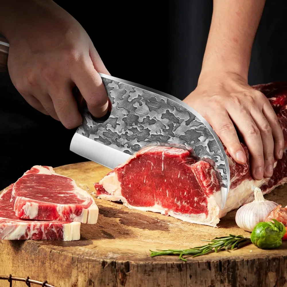 VivaKnives™ 7 Stainless Steel Chef Knife – Japanese Kitchen Cleaver Knife with Ergonomic Handle for Meat and Fish (5)